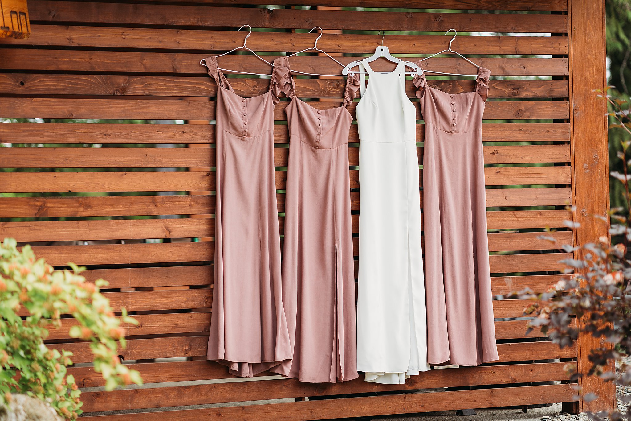 mauve coloured bridesmaid dresses