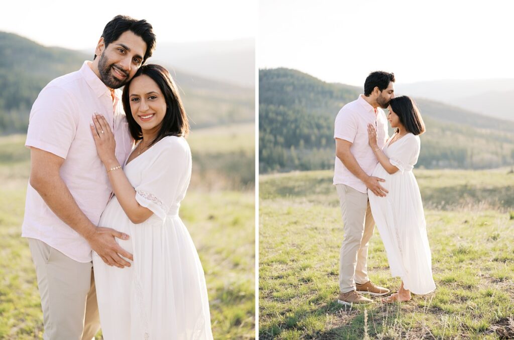 An outdoor spring maternity session in Kamloops, BC.