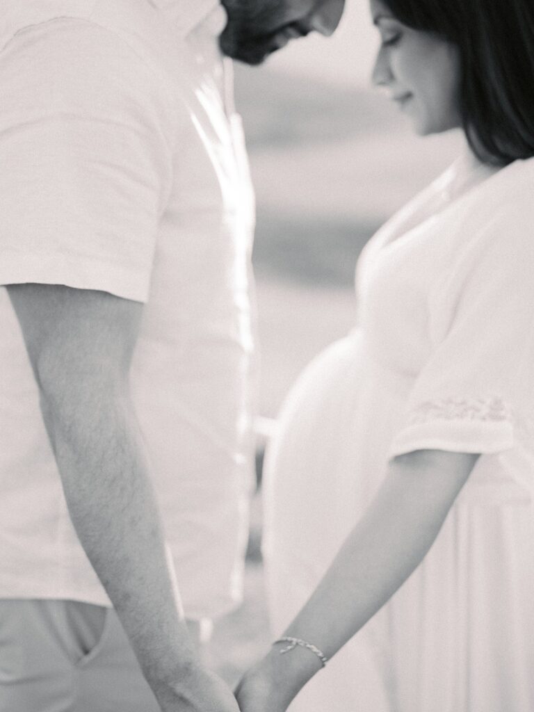 An outdoor spring maternity session in Kamloops, BC.