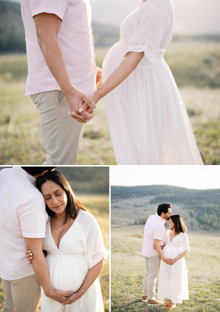 An outdoor spring maternity session in Kamloops, BC.